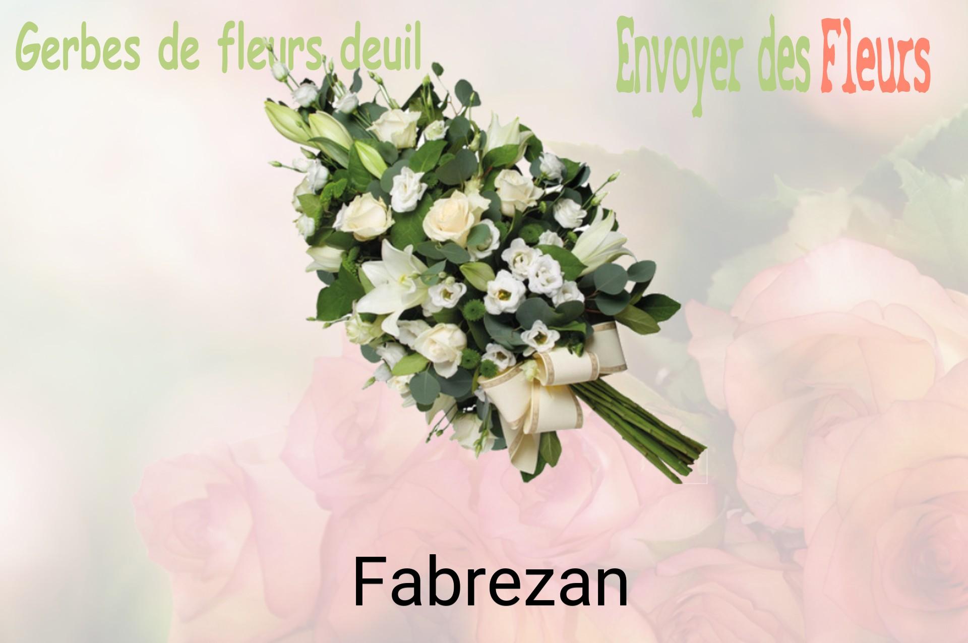 Gerbe de fleurs de deuil livrée à Fabrezan
